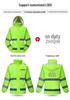 High-Visibility Raincoat & Pants Set for Traffic Safety & Rescue Duties