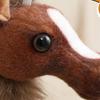 Plush Horse Toy Pendant Decoration for Office Desk and Living Room Animal Ornament Gift for Friend Family
