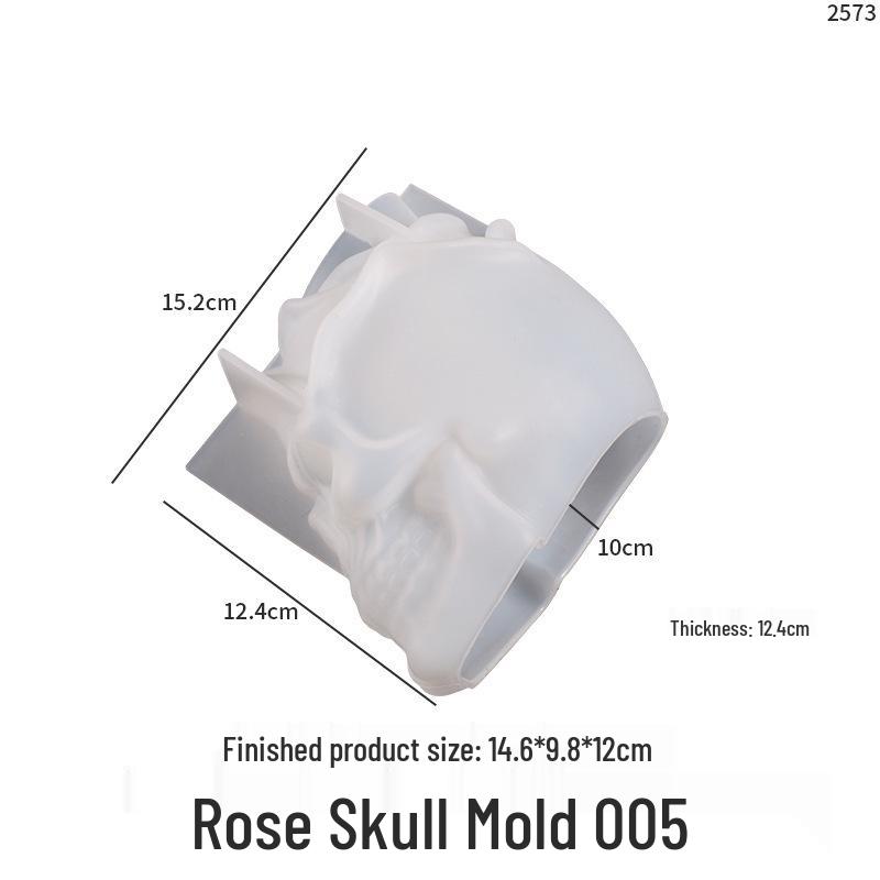 

Poppy Crystal Epoxy Resin Skull Pen Holder Mold