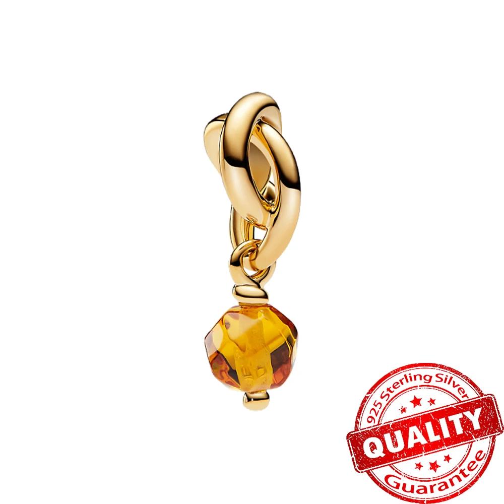Copper Colorful Birthstone Eternity Round Dangle Lovecharm Fit Original Bracelet Girls Birthday Present Fine Quality Jewelry Gift