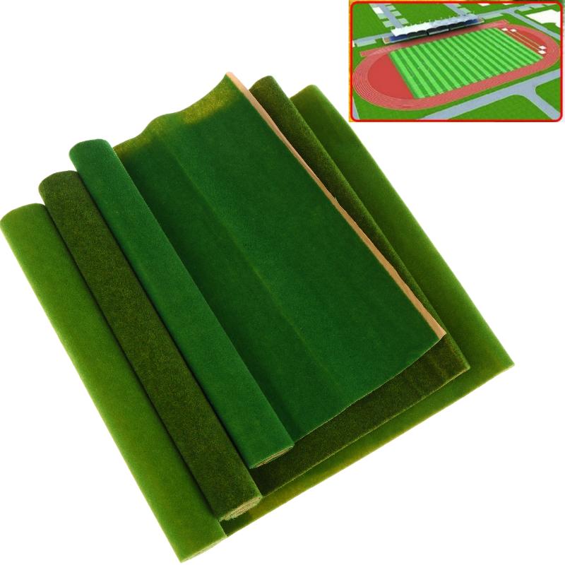 1Pcs Grass Mat Turf 3D Landscape Decor 35X50Cm 35X100Cm Artificial Grass Mat Layout Train Railway Artificial Lawn Carpet Model
