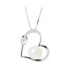 Collier - Pearls & Colors - Love - Perle de Culture AAA+ - Argent 925 - 42 cm - Femme