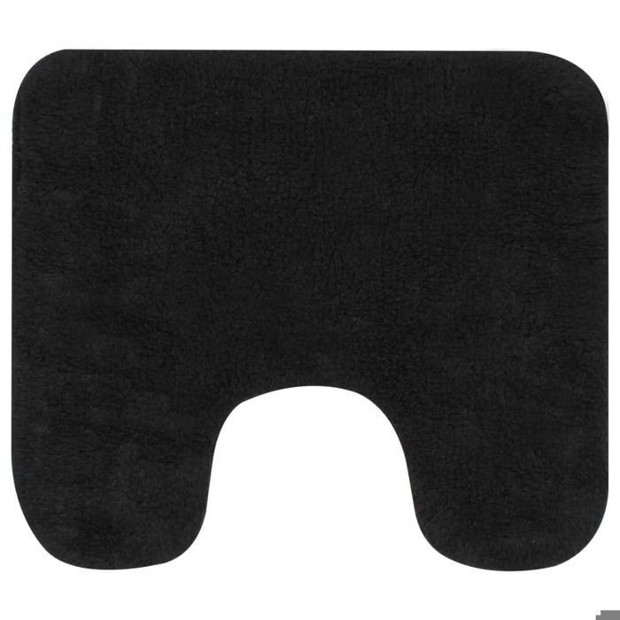 Tapis de salle de bain tissu vidaXL (x2)