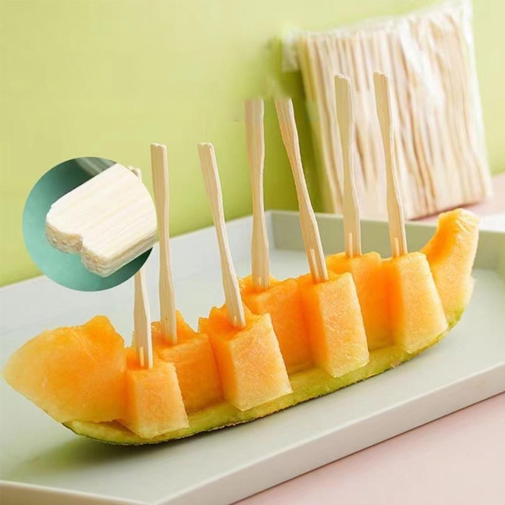 

Portable Disposable Fork Bamboo Cake Sticks Gifts Bamboo Stick Fork