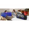 FM Radio LED Projection Clock Thermometer Hygrometer Dual Independent Alarm Clock Digital Radio Projection Time