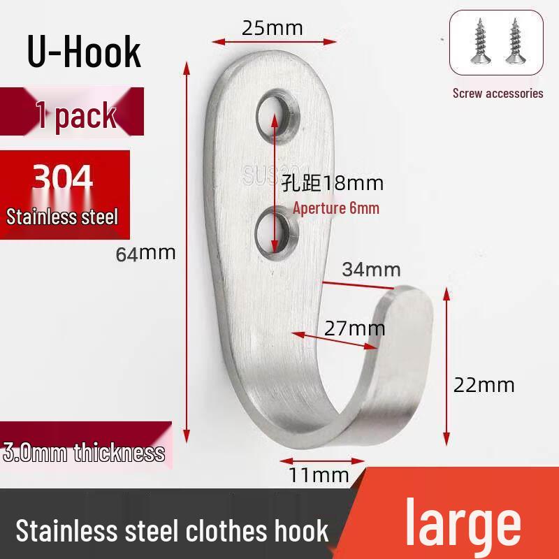 

Jundingying Outdoor 304 Stainless Steel U-Hooks