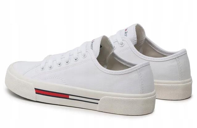 Tommy Jeans Trampki Damskie Białe Sznurowane Z Logo 36 3G9G1* Tna
