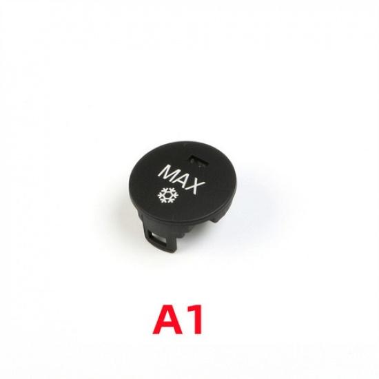 1pcs Black ABS Car Front AC Control Switch Button Trim For BMW 5 E60 E61 2003-10