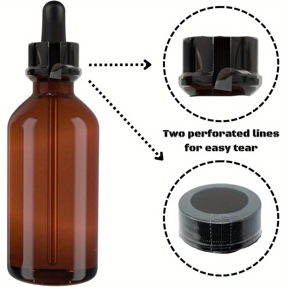 200pcs 45x30mm Clear Perforated Shrink Tape – Heat Shrink Packaging Sealer for Bottles, Jars, Lip Gloss Tubes (3/4 To 1 Inch Diameter)