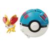 Pokemon Model with Ball Poke Pokeball Mew Groudon Solgaleo Mewtwo Pikachu Meowth Charizard Kyogre Fennekin Froakie Chespin Toy