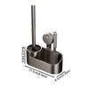Suction Cup Mount Wall Mounted Toilet Brush Vertical Toilet Brush  Household Cleaning