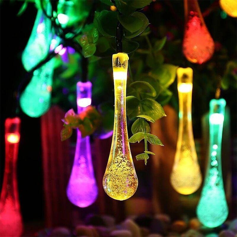 Colorful Solar Waterproof Lights for Outdoor Decoration - Camping, Picnic, Garden, Balcony, Courtyard, and Hanging Tree Atmosphere.