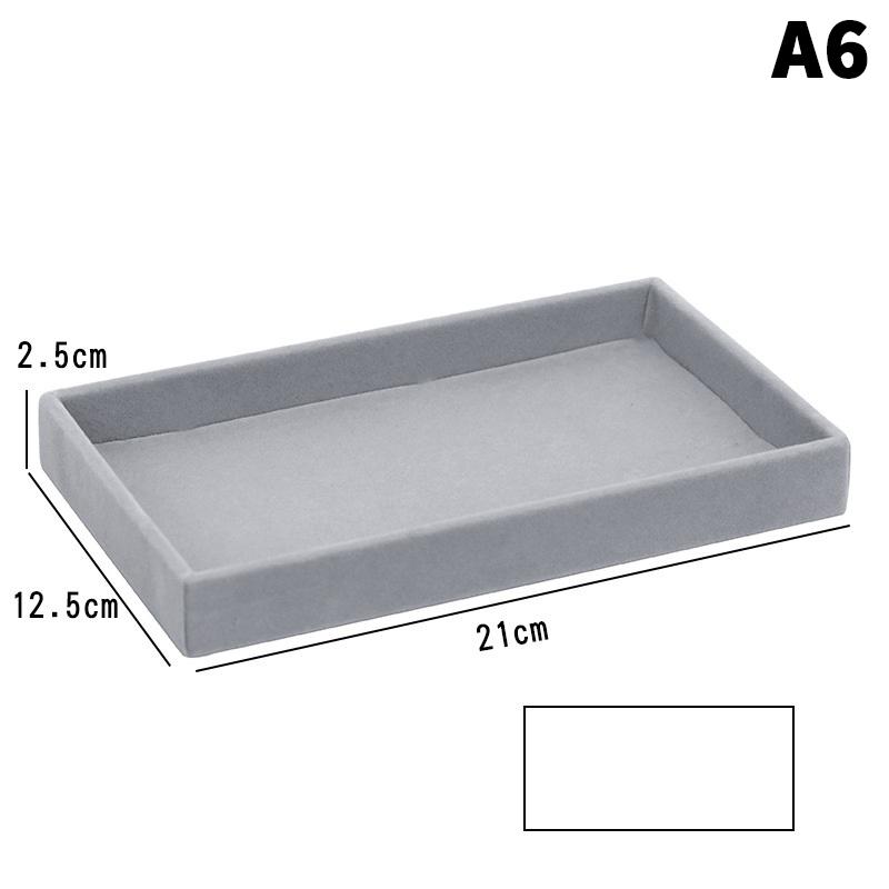

Velvet Jewelry Box Tray Storage Jewellery Holder For Ring Earrings Necklace Bracelet Display Box For Jewelry Classification Box A6