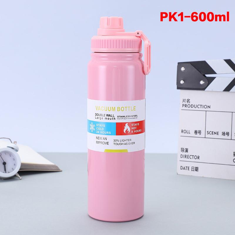 600/800/1000Ml Outdoor Thermos Water Bottle 304 Stainless Steel Insulated Cup Keeps Cold And Heat Thermal Large-Capacity Pot