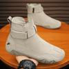 High Top Martin Boots Men'S Casual Pigskin Zipper Men'S Shoes