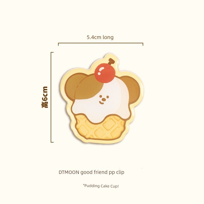 

Dtmoon Food Series Thickened Large Pp Clip Office Food Clip Kitchen Snack Bag Document Folder Pudding Cake Cup