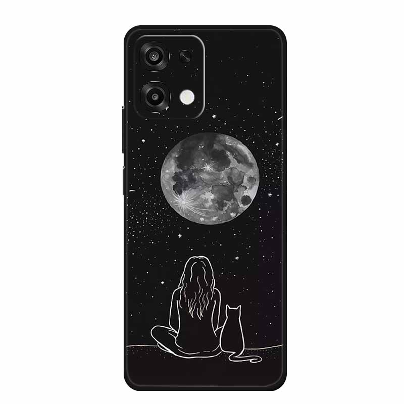 For OPPO F31 Phone Case F 31 Funda Fashion Flowers Black Silicone Soft Back Cover For OPPO F31 5G 2025 Case CPH2781 Coque Shell