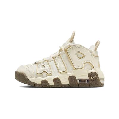 Air More Uptempo PS Coconut Milk Team Gold Παιδικά Αθλητικά Παπούτσια Κρέμα Μαστίχας-Χρυσό Ομάδας-Σκούρο Καφέ DX1940-100