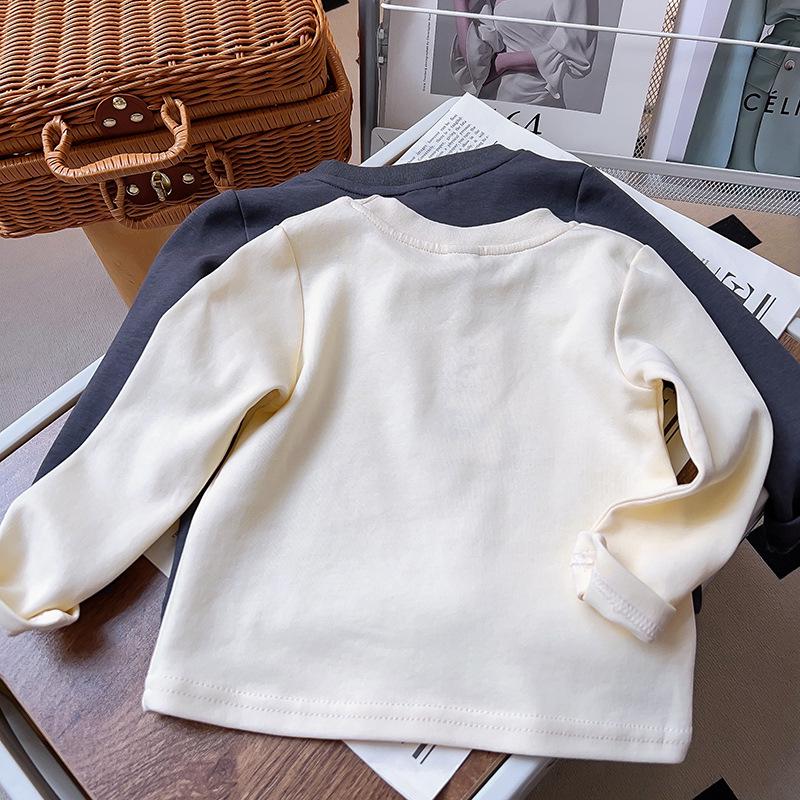 Girls' Slim-Fit Versatile Long-Sleeve T-Shirt for Toddlers and Kids - Spring/Autumn Style