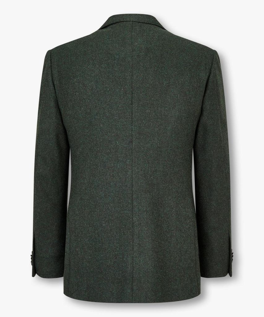 Man On The Boon Notched Lapel Wool Single Jacket_Melange Green 4714302012