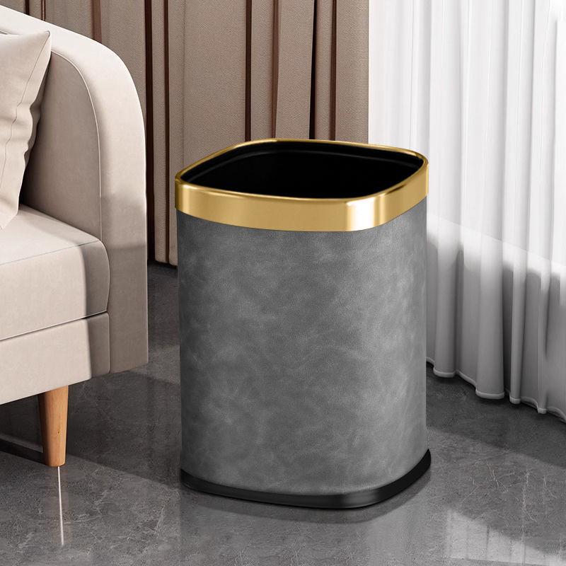 Pattumiera Moderna di Lusso con Motivo in Marmo per Cucina, Bagno e Camera da Letto