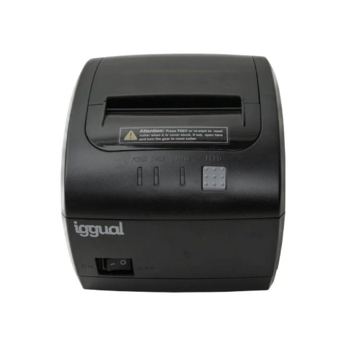 Iggual TP7001 Impresora Térmica De Tickets USB+RS232+RJ45 Negra