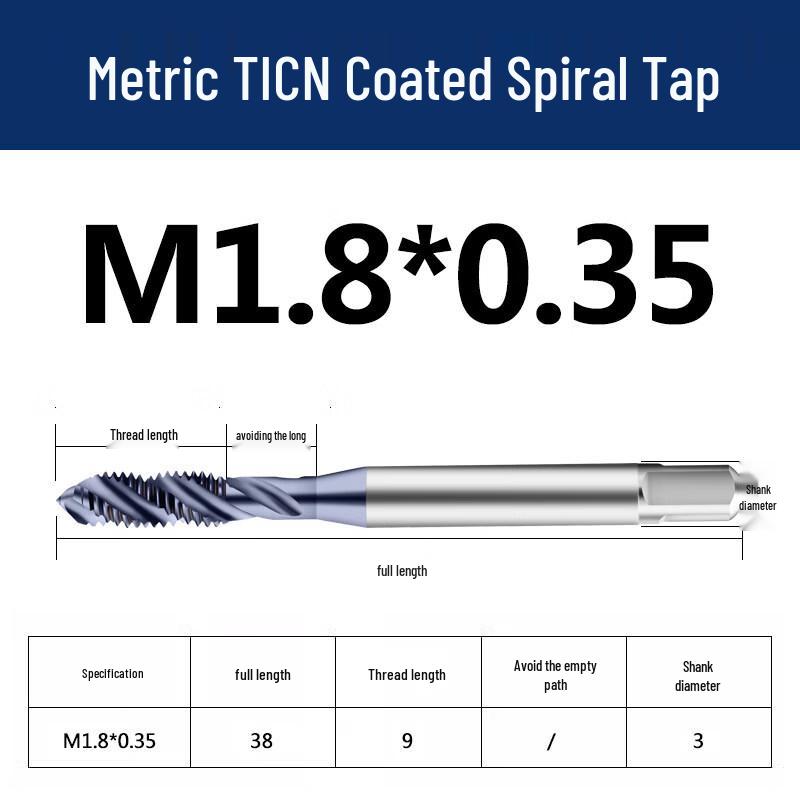 Jun Ding Ying TICN Spiral Point Tap