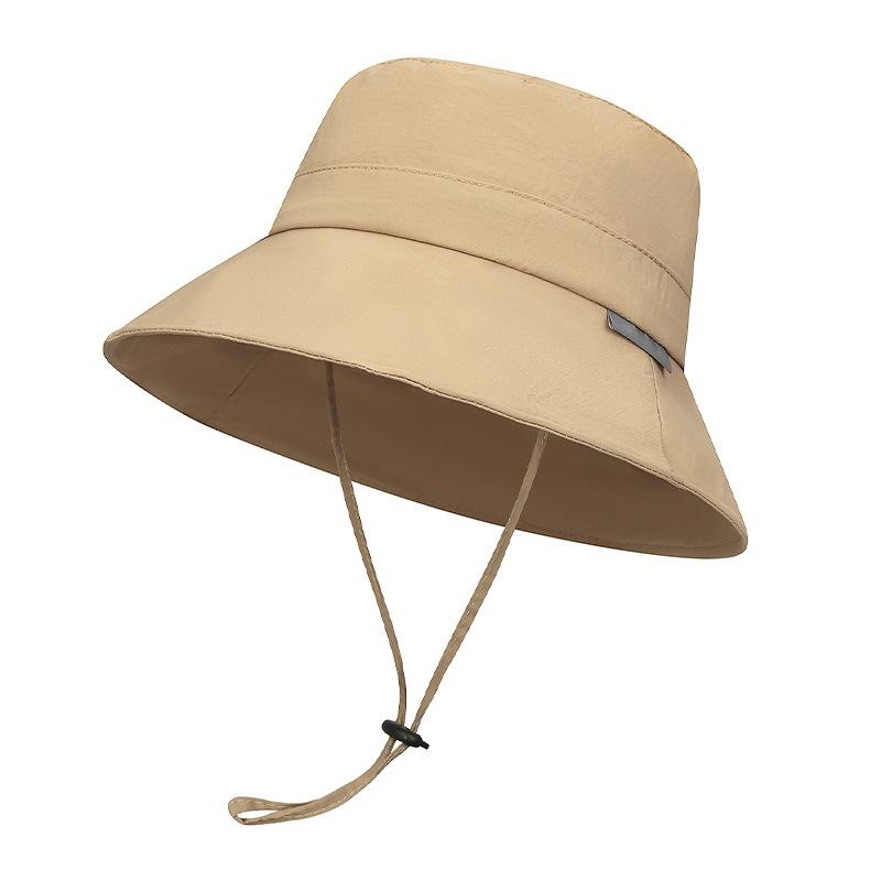 New Waterproof Reflective Bucket Hats For Women Men Outdoor Drawstring Cap Panama Sunhat Hiking Fishing Hat Fisherman Caps