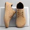 Breite Zehen Barfußschuhe für Herren Outdoor Trekking Sport Minimalistische Wanderschuhe Wildleder Wasserdicht Outdoor Herren Reise Sneaker