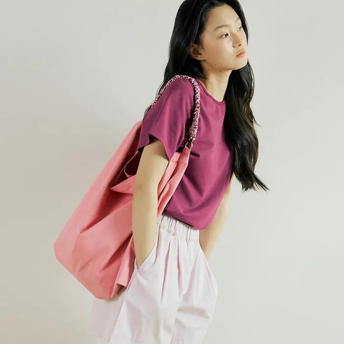 TWO WAY CHECK BAG : PINK