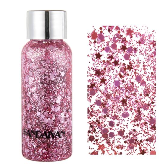 HANDAIYAn Glitter Sequins Nail Hair Body Face Cream Gel Makeup Party Decoration