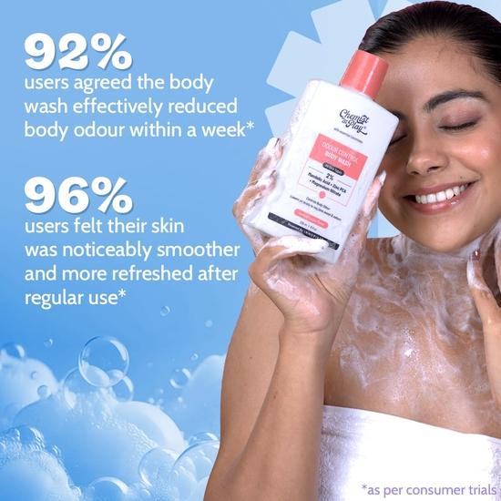 Chemist At Play Odour Control Body Wash| Controls Body Odour| Long Lasting Freshness | Regulates sweat & sebum| 236ml