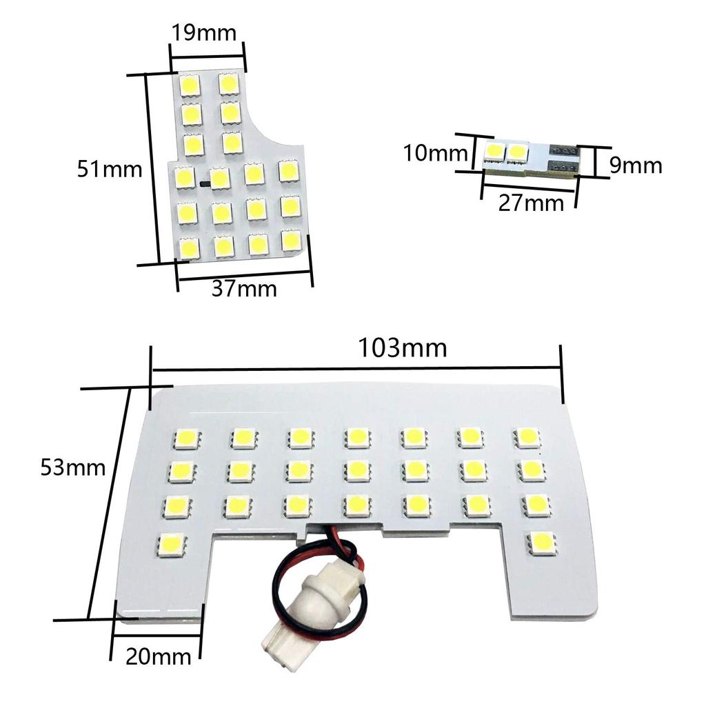 TORIBIO Toyota RAIZE LED Room Light Set for RAIZE Models 6000K Pure White SMD LEDs 12V DC Includes Tools (Model A200A/210A) - Custom-Designed