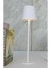 Rechargeable High-Leg Iron Table Lamp - Outdoor Touch-Control, Three-Color USB Light for Restaurants