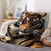 1pc Tiger Pattern Soft & Warm Polyester Knit Blanket, Digital Printed, All-Season Throw for Napping, Traveling, Sofa yy250906038