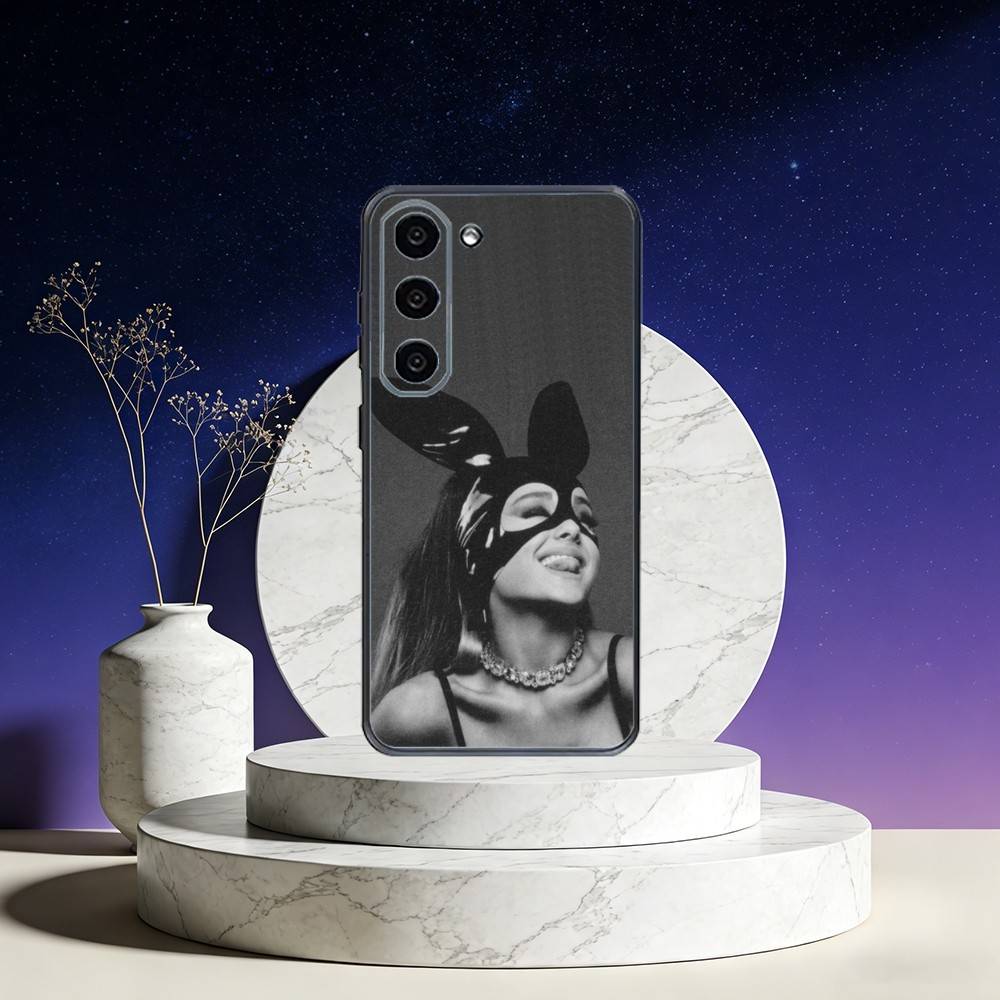 Ariana Grandes Phone Case For Samsung Galaxy A73,A72,A71,A70,A53,A52,A51,Others Soft Black Cover