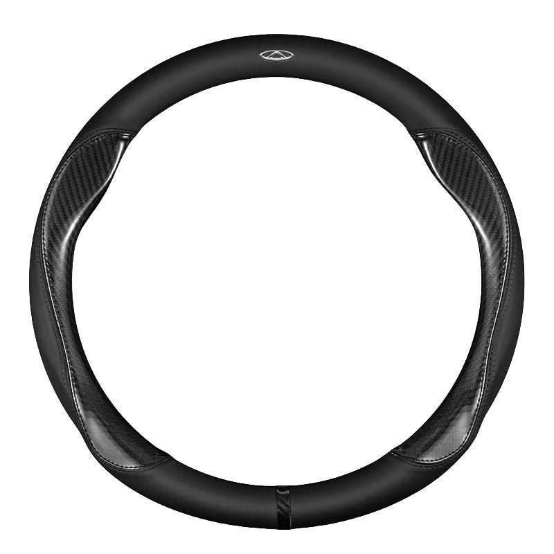 For Chery Tiggo 7 Pro Plus Tiggo 8 Plus Tiggo 5X Pro Car Steering Wheel Cover 9 Colors PU Leather Non-slip Auto Accessories