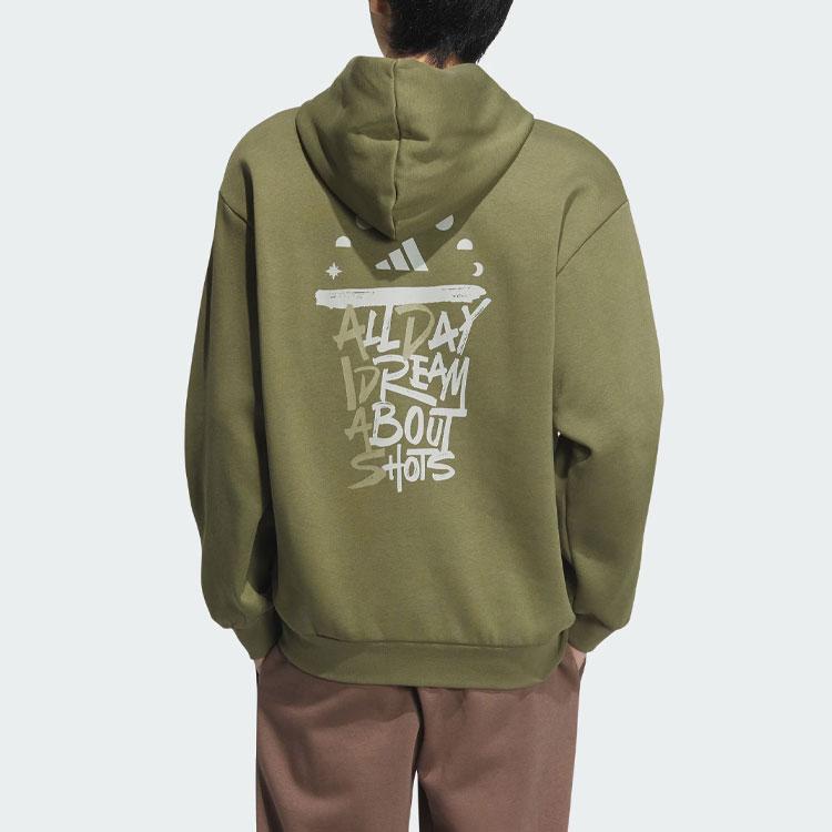 New Adidas Sweatshirts Men Dark Olive Green IX4912