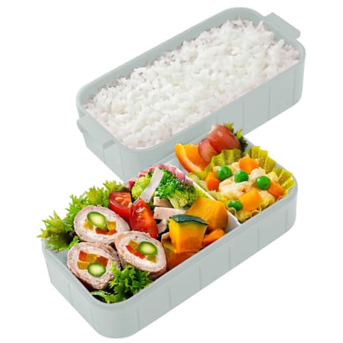 Skater Bento Box, Doraemon Sky Walk, Sanrio Design, 600ml, Antibacterial, Two-Tier, Women's, Made in Japan, YZW3AG-A