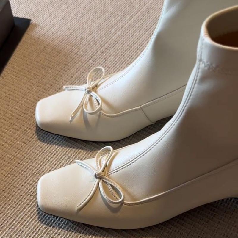 Under-eye Height Shoes, Niche Stretch Boots, Women's Shoes, New Style Short Boots