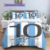 Messi Pattern Bedding,Quilt Set Quilt Cover Pillowcase Home Birthday Gift (1 * duvet cover + 2 * pillowcase, without core)