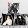 Osaragi Anime S-Sakamoto Days Pillow Case Square Pillow Bedroom Sofa Leisure Comfortcushioncar Living Room Home Decoration 40X40