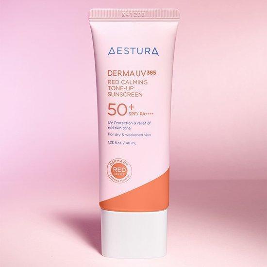Aestura Derma UV 365 Red Beruhigender Ton-Up-Sonnenschutz LSF 50+ PA++++ 40ml