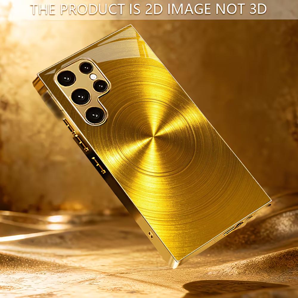 Fashion Atmosphere Simplicity High-end Electroplating Glass PhoneCase for Samsung Galaxy S26 S25 S24 S23 S22 S21 FE,Ultra,Plus
