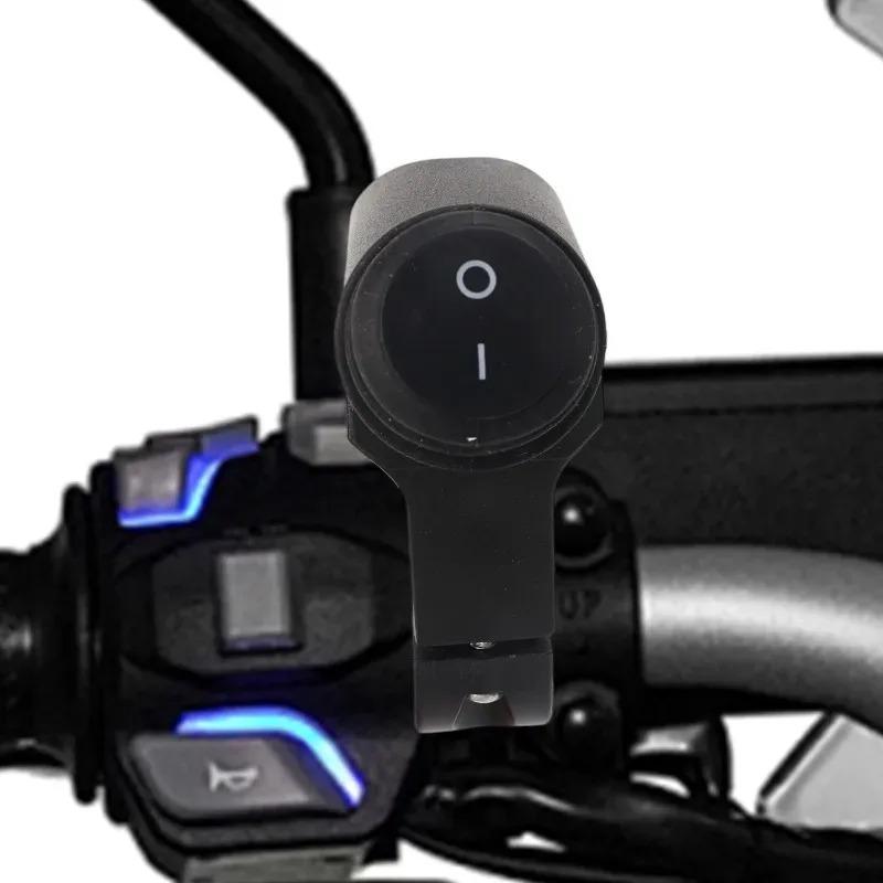 Universal Motorcycle 3 Way Switch ON OFF Mini Driving Light Switch with Clip Waterproof DC12V/10A Motorcycle Tools