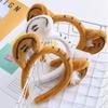 Make Up Girl Plush Tiger Ear Headband Women Hair Band Korean Style Head Hoop Hair Accessories