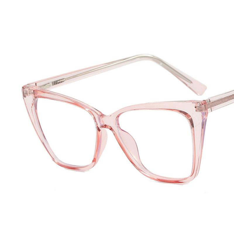 

Очки с квадратной оправой «кошачий глаз» оверсайз с прозрачными линзами Женские очки для близорукости «ботаник» Диоптрии от -0.5 -1.0 -2.0 -3.0 -4.0 до -6.0 No degree 0