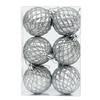 6Pcs/Set Gift Xmas Tree Decoration 6cm Christmas Spheres Pendant  Party Decoration