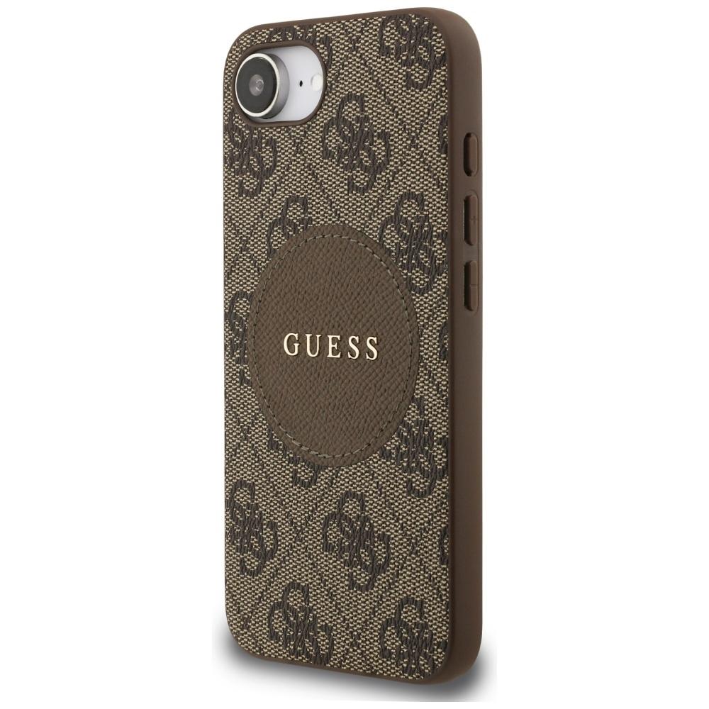 Etui Guess 4G Circle Classic Logo        Magsafe Do Iphone 16E Brązowy