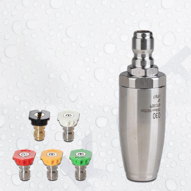 Turbo Nozzle for Pressure Washer - 3600PSI - Stainless Steel, 1/4 Quick Connect, Works with Hot and Cold Water